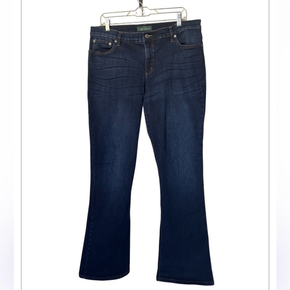 Ralph Lauren Modern Bootcut jeans dark wash excellent Size 16 - Picture 3 of 12